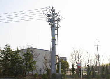 La torre tubular terminal de la transmisión, conexión Electric Power del reborde se eleva