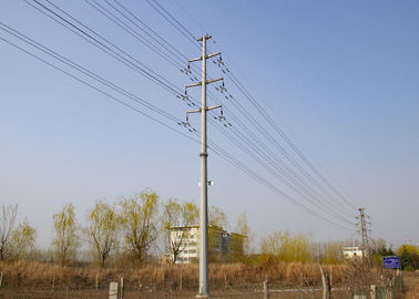 Torre doble/sola de la transmisión del circuito, torre de acero modificada para requisitos particulares de poste