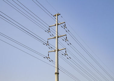 Torre doble/sola de la transmisión del circuito, torre de acero modificada para requisitos particulares de poste