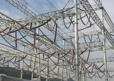 fácil de alta resistencia de la estructura de la subestación de la transmisión de poder 230KV instalar