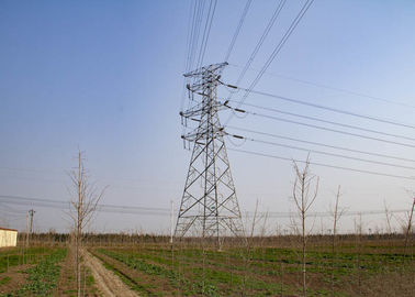 Torre de acero del ángulo del acero suave ASTM A36 230KV para el tipo de cable eléctrico de la transmisión
