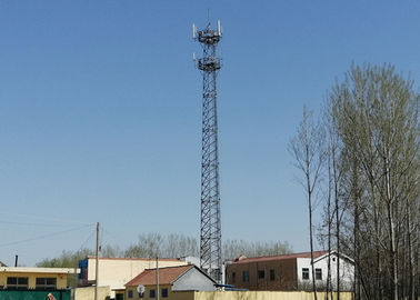 Torre monopolar Legged de 4 telecomunicaciones, torre autosuficiente de la célula del enrejado