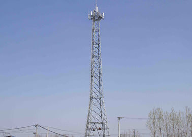 torre de acero de la telecomunicación del ángulo de la red de comunicaciones del 100M, torre de radio de la comunicación autosuficiente del HDG