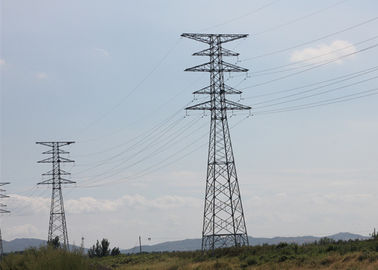 Torre de acero del acero de la transmisión del enrejado 220kv del ángulo