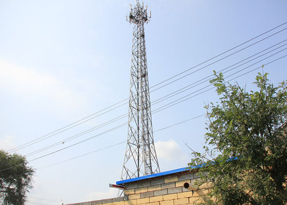 Torre de acero galvanizada los 40m autosuficiente del ángulo para la comunicación